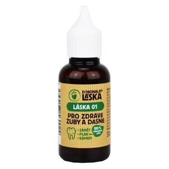 Dokonalá láska LÁSKA 01 Pro zdravé zuby a dásně psů 30 ml
