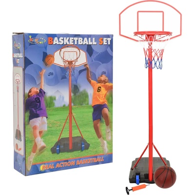vidaXL Преносим баскетболен комплект, регулируем, 200-236 см (80345)
