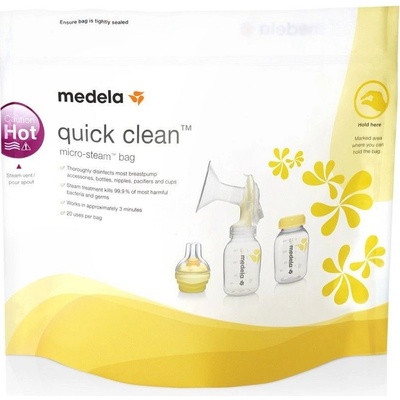 Medela Quick Clean Sterilizačné vrecká do mikrovlnnej rúry 20 ks