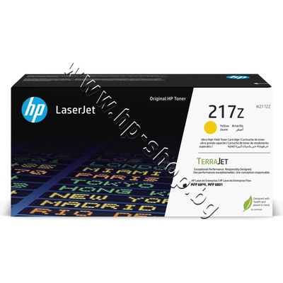HP Тонер HP 217Z за 6800, Yellow (24K), p/n W2172Z - Оригинален HP консуматив - тонер касета