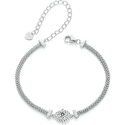 P&J Jewellery stříbrný moissanitový náramek Solara SMB3