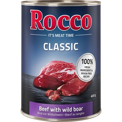 Rocco Classic 6 x NOVINKA: hovädzie s diviakom 400 g