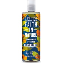 faith in nature Přírodní sprchový gel a pěna do koupele BIO Grapefruit & Pomeranč 400 ml