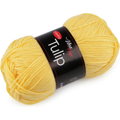 Pletací příze Tulip 100 g Varianta: 22 (41244) žlutá, Balení: 1 ks 46223/99538/270073