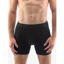 Bambusové šité boxerky s delší nohavičkou a gumou ecobamboo černé 74160P