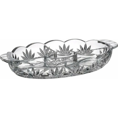 Crystal Bohemia KŘISTÁLOVÝ PODNOS BOHEMIA TULIP 405MM