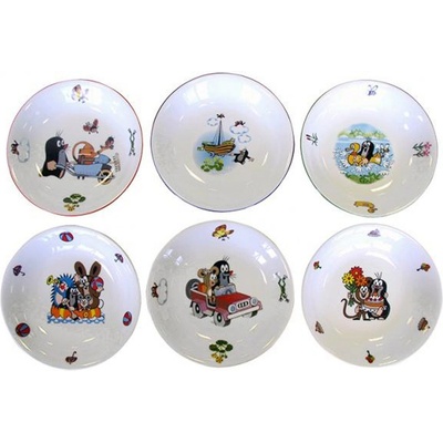 Porcelánový hluboký talíř THUN 20cm krtek MIX motivů – Zboží Dáma