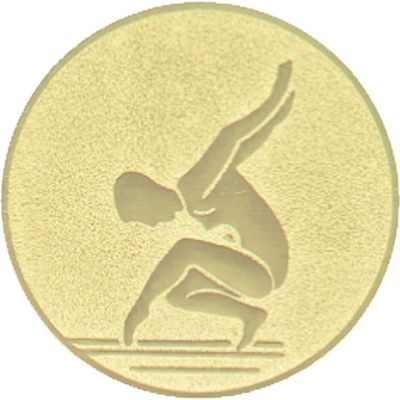 Emblém gymnastika zlato 50 mm