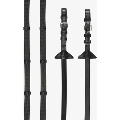 LeMieux Měkké gumové se zarážkami Soft Rubber Black/Silver Drezurní – Hledejceny.cz