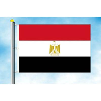 LIBEA, s.r.o. Vlajka Egypta Rozměr: 40×60 cm, Uchycení: Karabiny na stožár