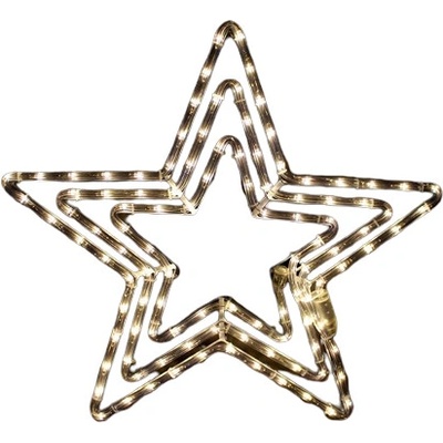 ACA Lighting 3xLED vianočná hviezda do okna 21W 230V teplá biela farba IP44