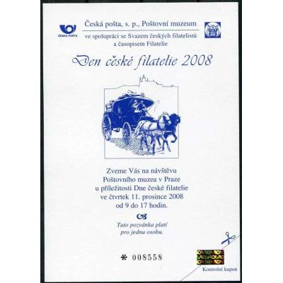 Česká pošta (2008) PPM 3 - Den české filatelie 2008 (pro S.Č.F.)
