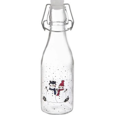 ORION Láhev sklo/kov klip uzávěr SNĚHULÁK 0,29 l – Zbozi.Blesk.cz