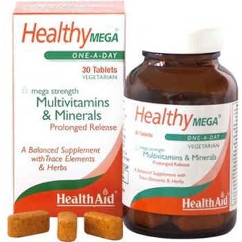 HEALTHAID Хранителна добавка Мултивитамини с удължено действие, Health Aid Mega Multivitamin And Mineral Prolonged Release X 30 Tabs
