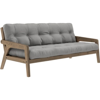 sofa GRAB by Karup 100*200 cm carob hnědá + futon grey 746