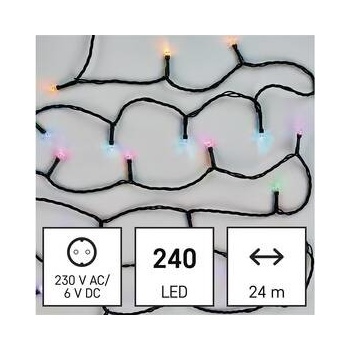 EMOS Lighting GoSmart LED vianočná reťaz 24 m vonkajšia aj vnútorná RGB programy časovač wifi