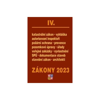Zákony IV / 2023 - stavebnictví, půda - Poradce s.r.o.