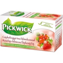 PICKWICK Šípkový čaj s príchuťou jahody a ibišteka 20 x 2,5 g