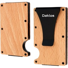 Daklos Wood RFID bezpečnostní dřevěná mini s klipem buk Daklos