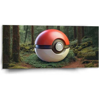 Sablio Obraz Pokemon ball Les - 110x50 cm
