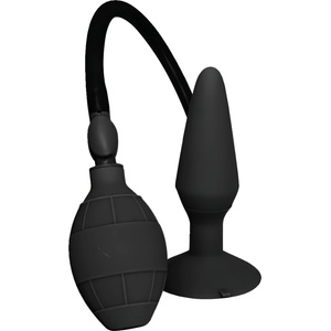 DreamToys MenzStuff L - надуваем анален плъг (черен, голям) - lovesexshop