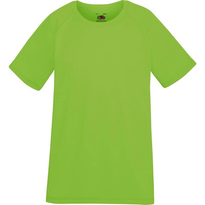 Fruit od the Loom Performance tričko detské s krátkym rukávom limetkové