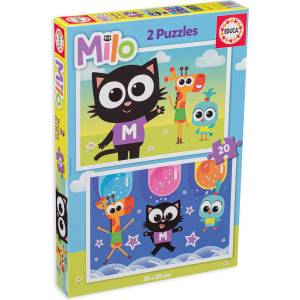 Educa Пъзел Educa от 2 x 20 части - Milo (EDU19541) - baby