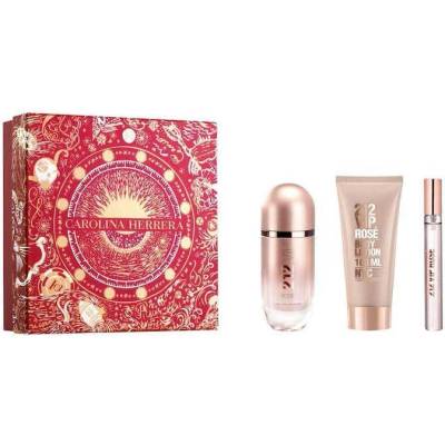 Carolina Herrera 212 VIP Rose EDP 80 мл + 10 мл + Лосион за Тяло 100 мл- Подаръчен Комплект за Жени