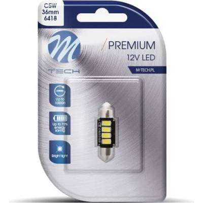 m-tech LED C5W 36mm 4xSMD5730 CANBUS White крушка (LB334W)