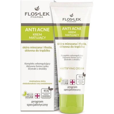 FlosLek Pharma Anti Acne matující krém pro pleť s nedokonalostmi 50 ml