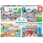 Educa Пъзел Educa 4 в 1 - Спасителен отряд 2 (EDU18903) - ozone
