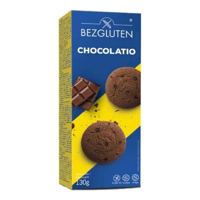 BEZGLUTEN Sušienky Chocolatio čokoládové cookies bez lepku 130 g