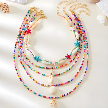 HARAHU Комплект колиета oc-38848 - Многоцветен / Бял kp38848 (oc-38848)