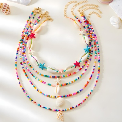 HARAHU Комплект колиета oc-38848 - Многоцветен / Бял kp38848 (oc-38848)