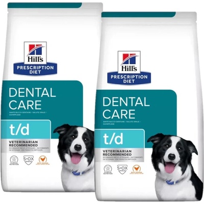 Hill's PD Prescription Diet Canine t/d Dental Care 2 x 4 kg