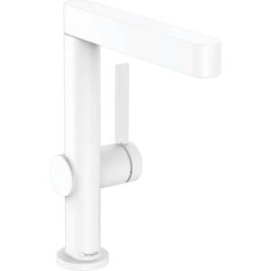 Hansgrohe Finoris - Смесител за мивка 230, с Push-Open чучур и въртящ се чучур, бял мат 76060700 (76060700)