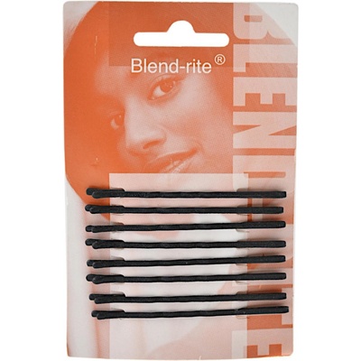 Vlnitá sponka Sibel Blend-rite 6,5 cm matná černá 8 ks 9700065-02