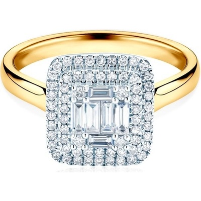 Savicki Zásnubní prsten dvoubarevné zlato diamant SAVR59279 YW