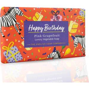 The English Soap Company Луксозен сапун " Честит рожен ден" Розов Грейпфрут Happy Birthday Soap Pink Graipefruit 190g