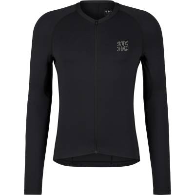 Stoic Мъжка фланелка с дълъг ръкав за колоездене Stoic DalslandSt. Gravel Jersey L/S Cycling jersey - Black (056-4251-0113)