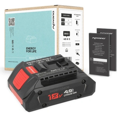 Movano bosch BAT609 4000 mAh Li-Ion 18V 4000 mAh - neoriginální – Zboží Dáma