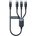 JOYROOM 3в1 кабел Joyroom S-A18, USB-A - Lightning / USB-C / micro USB, 1.2 m, черен (S-UC027A9 CB 1m)