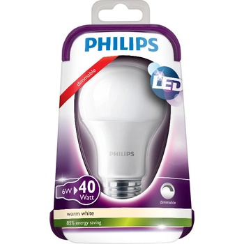 Philips LED Tropfenform E14 6W 40W Teplá bílá 470 lm matt