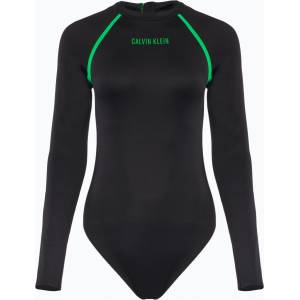 Calvin Klein Дамски бански костюм от една част Calvin Klein KW0KW02790 Intense Power Move Rashguard One Piece pvh black