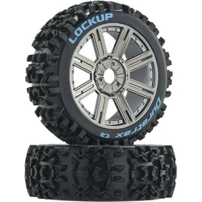 Duratrax колело 3.2" Buggy H17x34mm Lockup C2 Spoke хром (2)