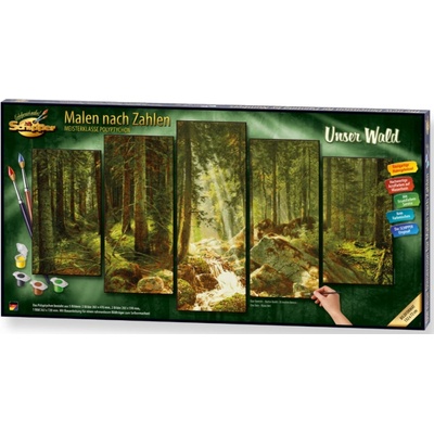 Malování podle čísel Les Unser Wald Polyptych – Zboží Dáma