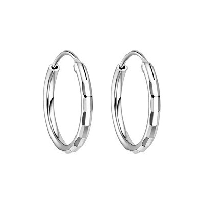 Nubis Drobné stříbrné náušnice kruhy NB-3042-14