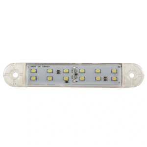  Габарит, бял 12 LED 12-24V 130mm