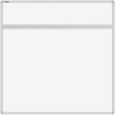 VMS VISION Stolový magnetický paraván ekoTAB Whiteboard oblý roh 80 x 80 cm
