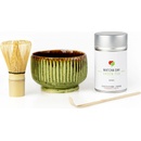 Matcha Day balík Tradičná príprava Bio Kasai zelený čaj a zelená chawan miska 50 g